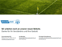 Tablet Screenshot of fansozialarbeit-fcz.ch